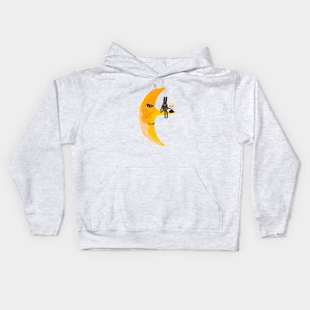 Mr.Moon Kids Hoodie by Krize